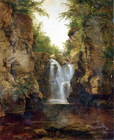 Bish Bash Falls, 1855-60 by John Frederick Kensett